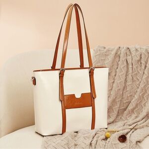 BOSTANTEN Carol Leather Briefcase Vintage Tote - 15.6" Laptop Bag